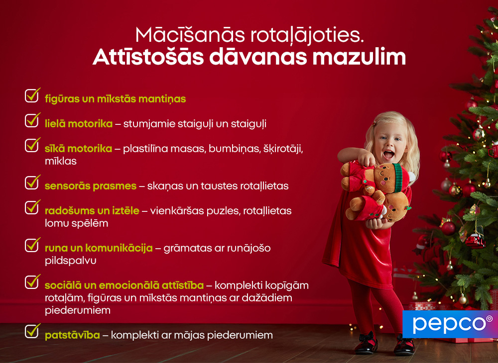 Mācīšanās rotaļājoties. Attīstošās dāvanas mazulim