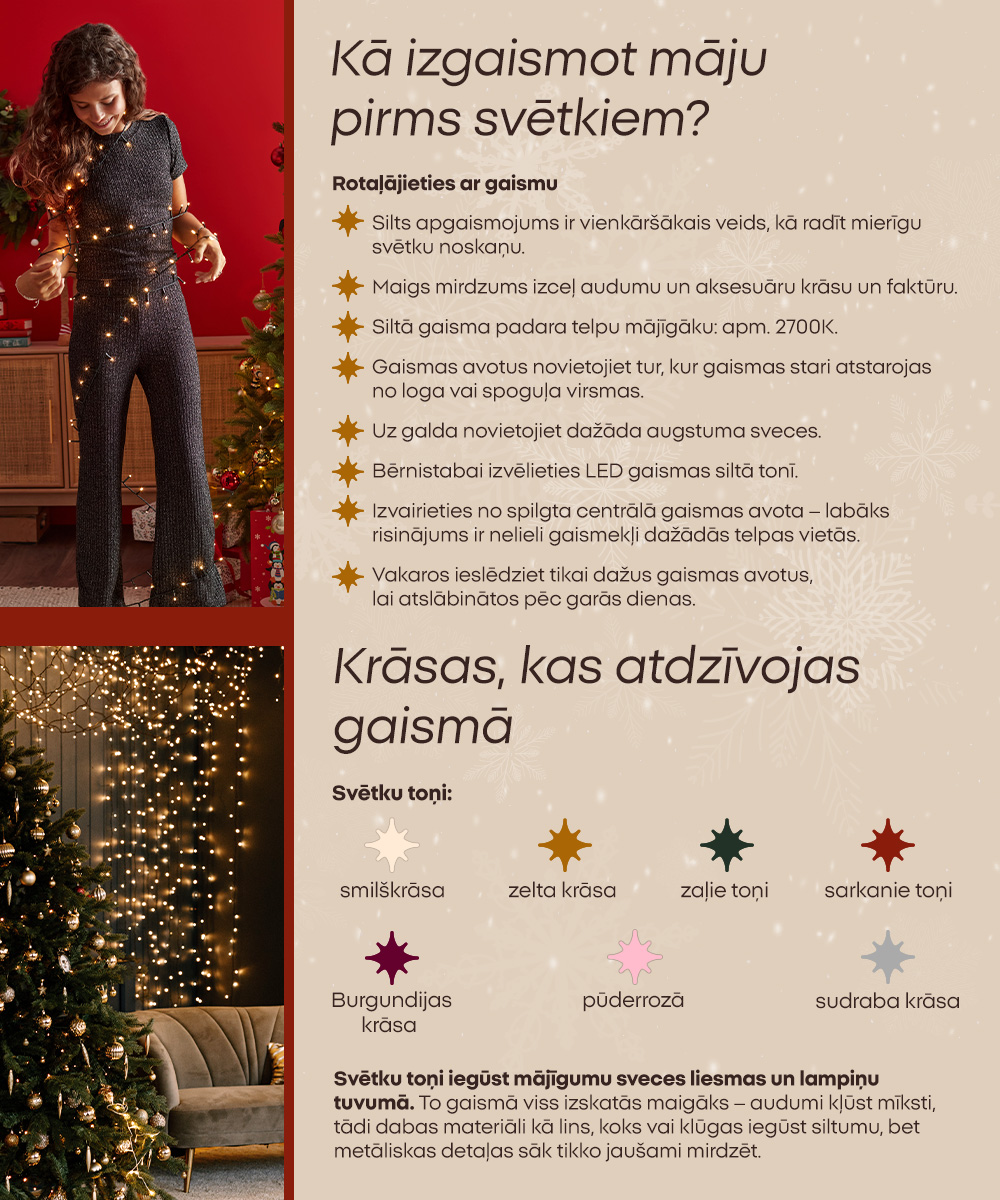 Kā izgaismot māju pirms svētkiem?; Krāsas, kas atdzīvojas gaismā 