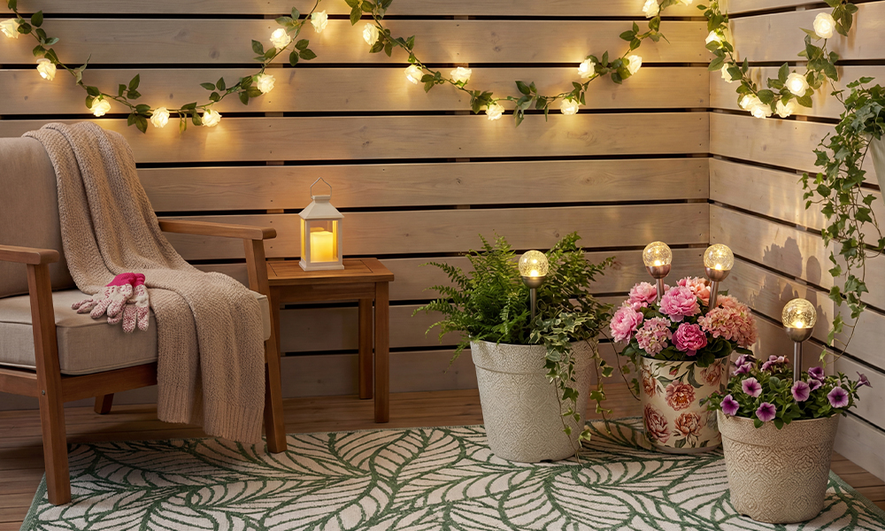 Mājīgs stūrītis uz terases